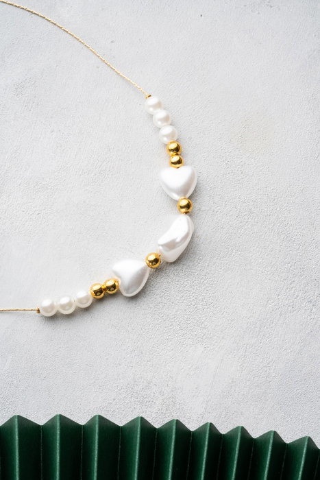 Heliophilia Silver Collar Dorado y Blanco con Colgante de Aleación Heliophilia Silver Collar Dorado y Blanco con Colgante de Aleación